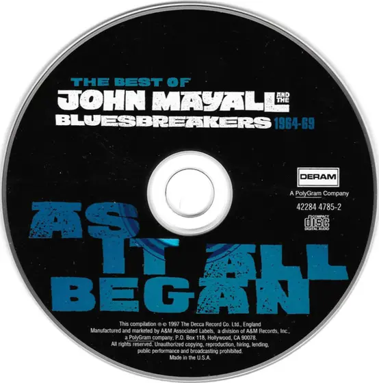 John Mayall & The Bluesbreakers - The Best Of John Mayall And The Bluesbreakers - As It All Began 1964-69-2