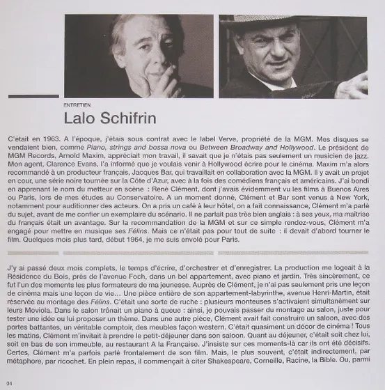 Lalo Schifrin - Les Félins (Bande Originale Du Film De René Clément)-1
