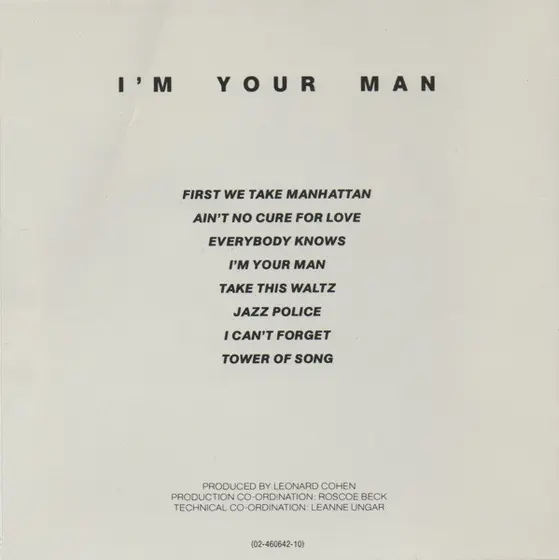 Leonard Cohen - I'm Your Man-0