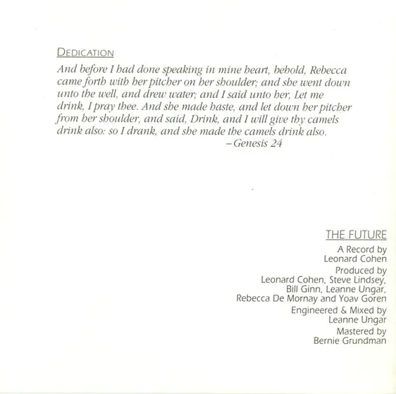 Leonard Cohen - The Future-5