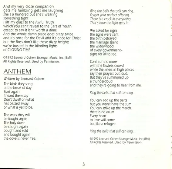 Leonard Cohen - The Future-9