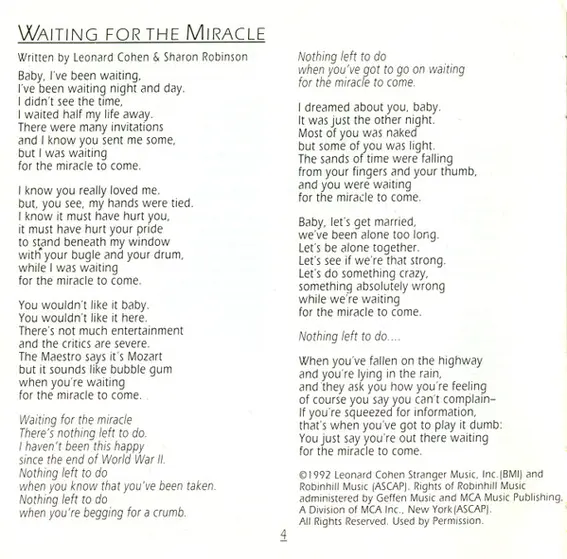 Leonard Cohen - The Future-7