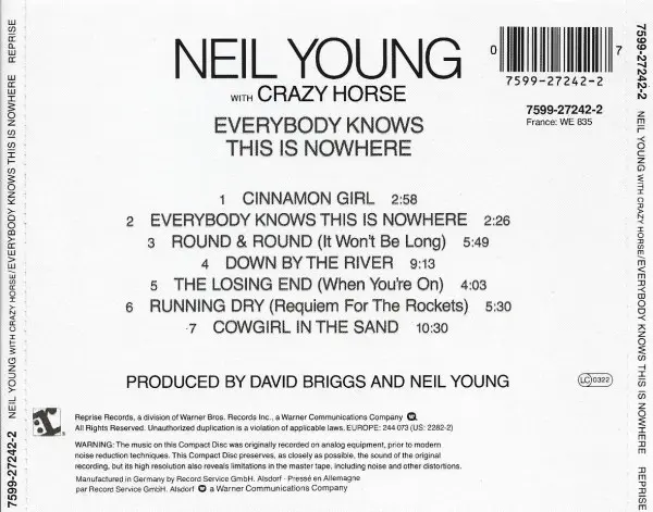 Neil Young With Crazy Horse - Everybody Knows This Is Nowhere-1