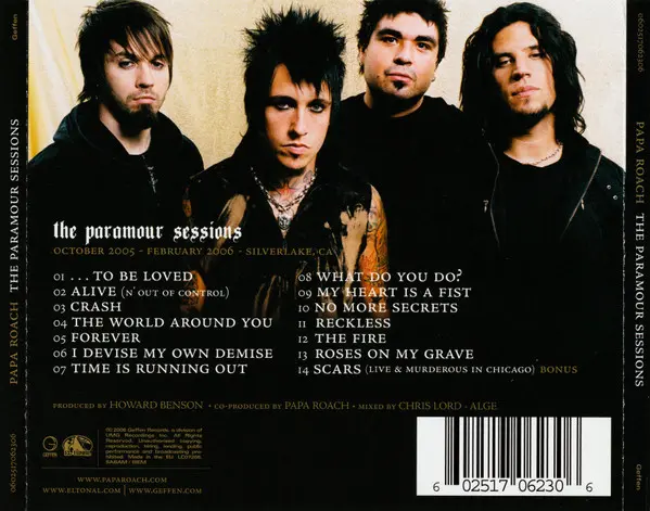 Papa Roach - The Paramour Sessions-1