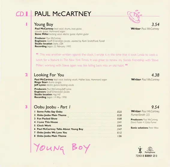Paul McCartney - Young Boy-3