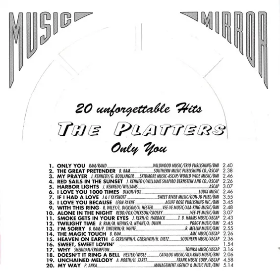 The Platters - Only You - 20 Unforgettable Hits-3