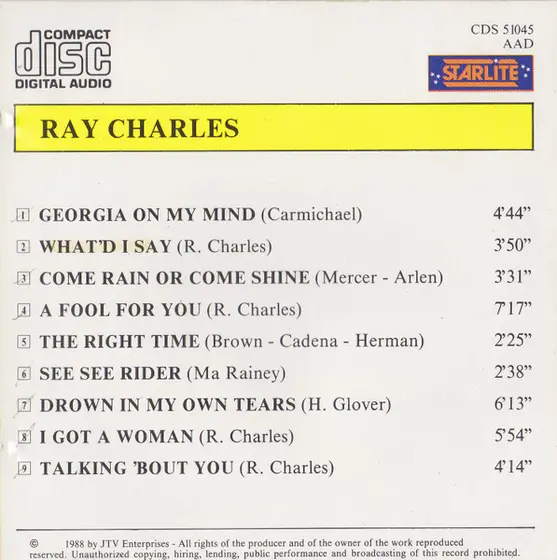 Ray Charles - Georgia On My Mind-1