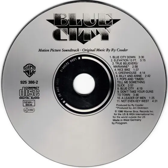 Ry Cooder - Blue City (Motion Picture Soundtrack)-2