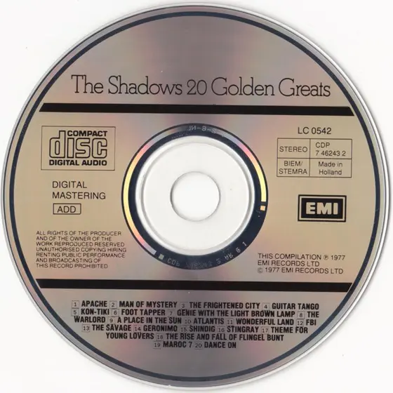 The Shadows - 20 Golden Greats-2