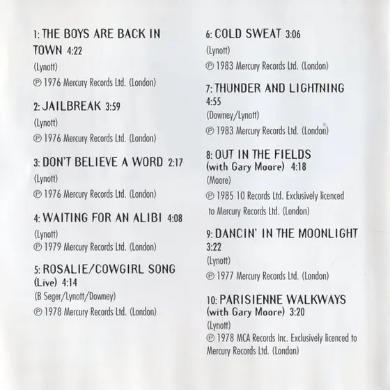 Thin Lizzy - Wild One - The Very Best Of Thin Lizzy-5