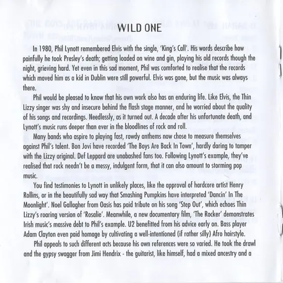 Thin Lizzy - Wild One - The Very Best Of Thin Lizzy-7