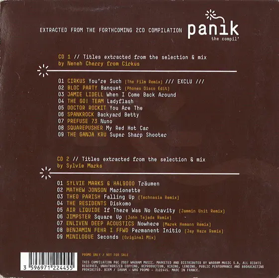 Various - Panik - The Compil'-1