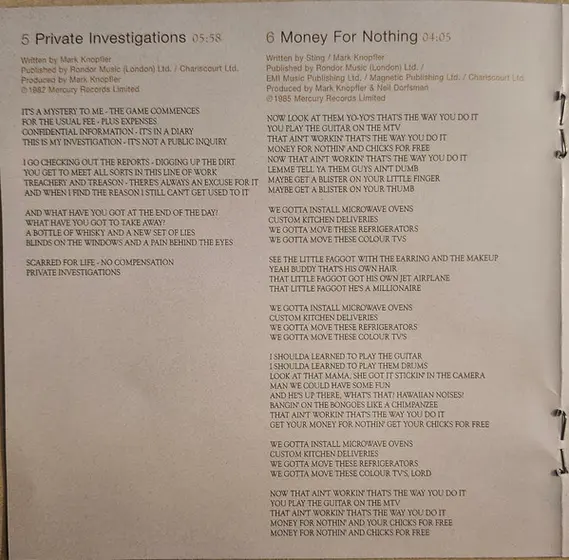 Dire Straits & Mark Knopfler - The Best Of Dire Straits & Mark Knopfler - Private Investigations-13