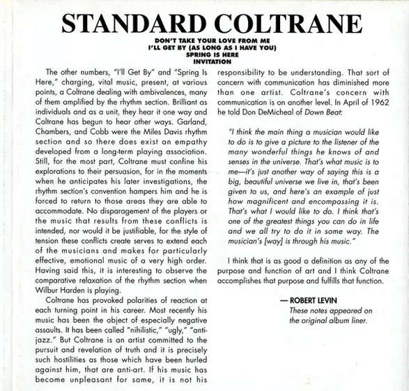 John Coltrane - Standard Coltrane-12