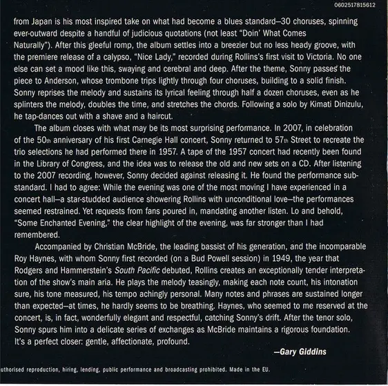 Sonny Rollins - Road Shows Vol 1-13