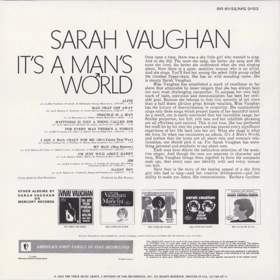 Sarah Vaughan - It's A Man's World-1