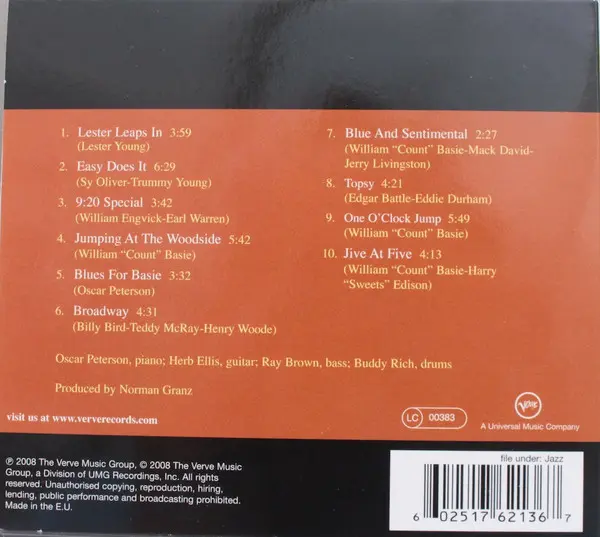 Oscar Peterson - Oscar Peterson Plays Count Basie-2