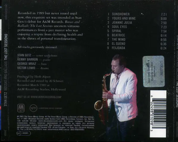 Stan Getz - Bossas And Ballads: The Lost Sessions-1