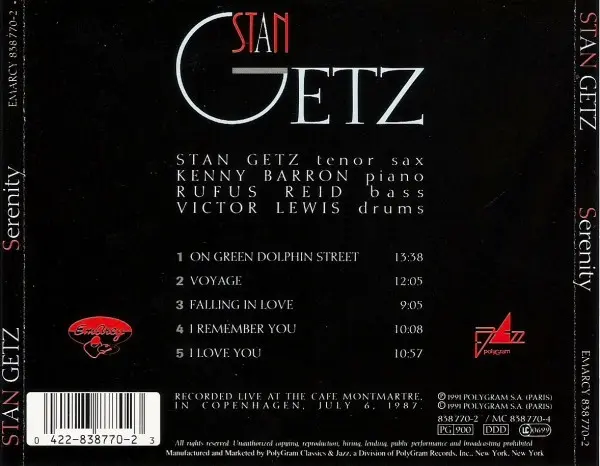 Stan Getz - Serenity-1