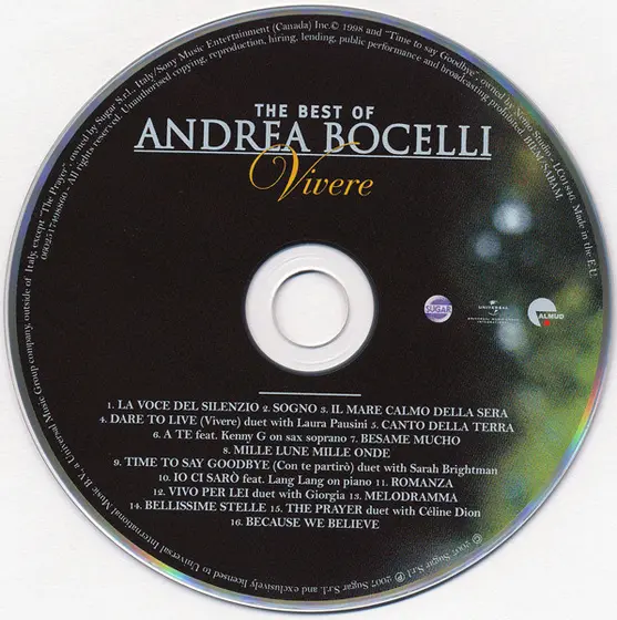 Andrea Bocelli - Vivere - The Best Of Andrea Bocelli-2
