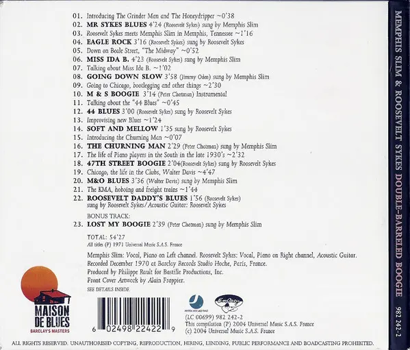 Memphis Slim & Roosevelt Sykes - Double-Barreled Boogie-1