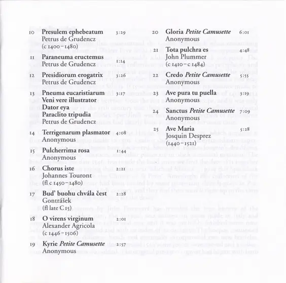 The Hilliard Ensemble - Codex Speciálník-7