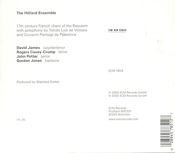 The Hilliard Ensemble - In Paradisum, Music Of Victoria And Palestrina-12