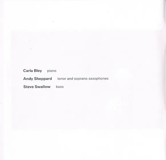 Carla Bley / Andy Sheppard / Steve Swallow - Trios-8