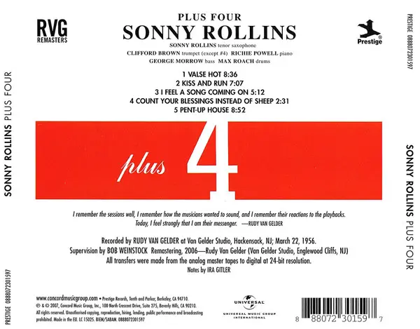 Sonny Rollins - Plus 4-1