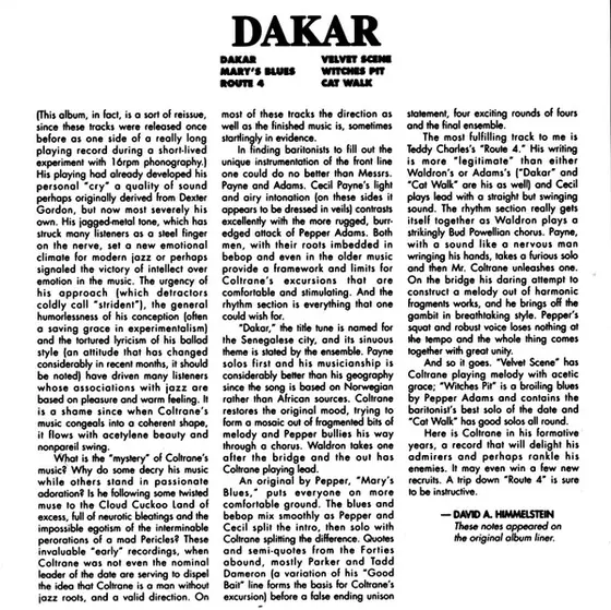 John Coltrane - Dakar-4
