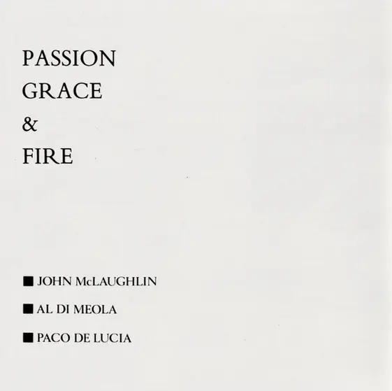 John McLaughlin, Al Di Meola, Paco De Lucía - Passion Grace & Fire-4