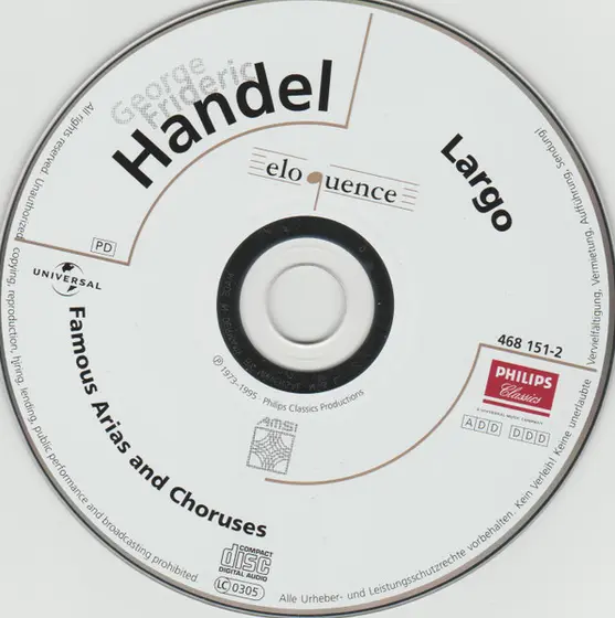 Georg Friedrich Händel - Largo - Famous Arias and Choruses-1