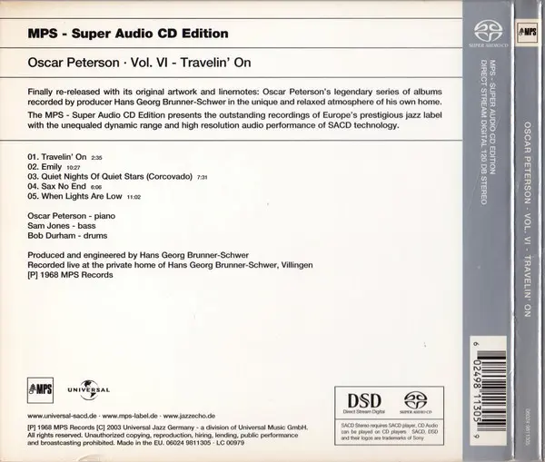 Oscar Peterson - Travelin' On-2