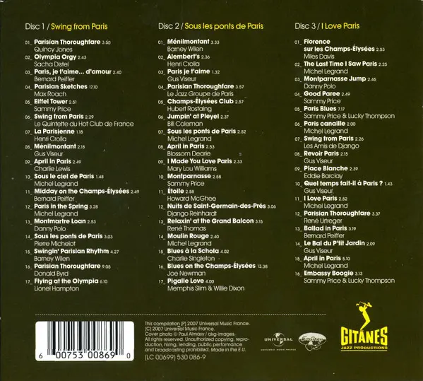Various - Jazz In Paris - 50 Reasons To Love Paris-2