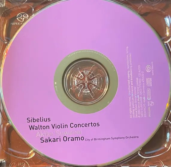 Jean Sibelius, Sir William Walton, Akiko Suwanai, City Of Birmingham Symphony Orchestra, Sakari Oramo - Violin Concertos-1