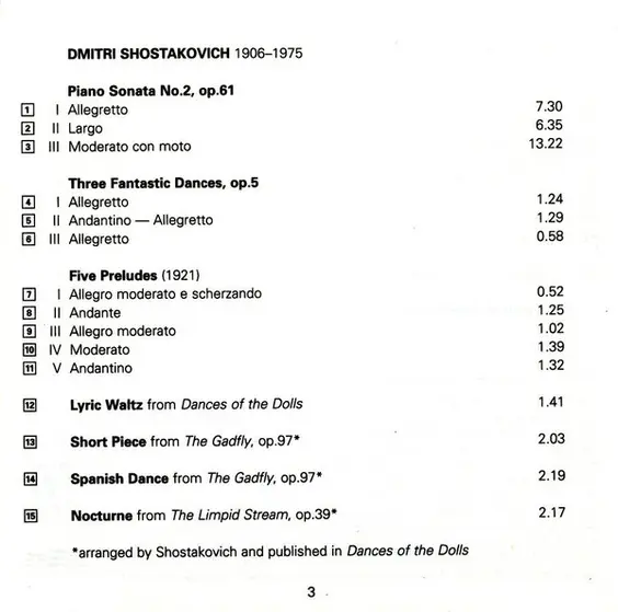 Vladimir Ashkenazy, Dmitri Shostakovich - Piano Works-2