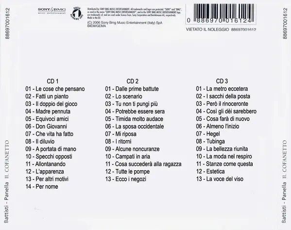 Lucio Battisti - Battisti – Panella Il Cofanetto-1