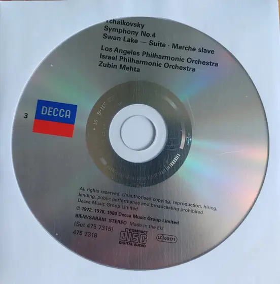 Pyotr Ilyich Tchaikovsky, Los Angeles Philharmonic Orchestra, Zubin Mehta - The Symphonies / Capriccio Italien, 1812 Overture, Romeo And Juliet, Marche Slave, Sleeping Beauty And Nutcracker Suites-17