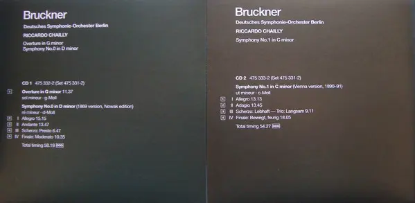 Anton Bruckner / Deutsches Symphonie-Orchester Berlin, Concertgebouworkest, Riccardo Chailly - The Symphonies-7