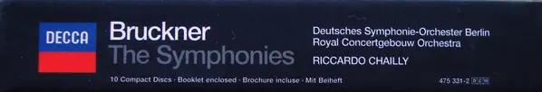 Anton Bruckner / Deutsches Symphonie-Orchester Berlin, Concertgebouworkest, Riccardo Chailly - The Symphonies-2