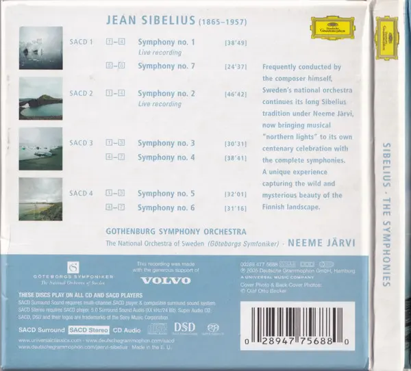 Jean Sibelius, Göteborgs Symfoniker, Neeme Järvi - The Symphonies-1