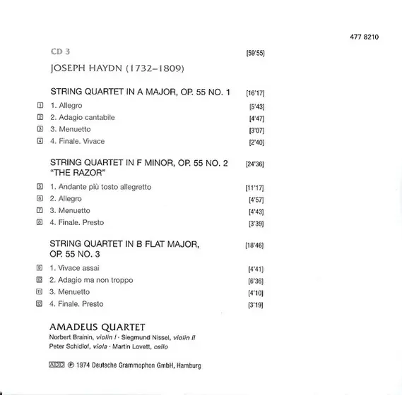 Joseph Haydn - Amadeus-Quartett - 27 String Quartets / Seven Last Words On The Cross-12