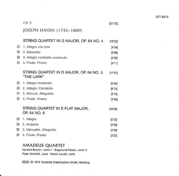 Joseph Haydn - Amadeus-Quartett - 27 String Quartets / Seven Last Words On The Cross-20