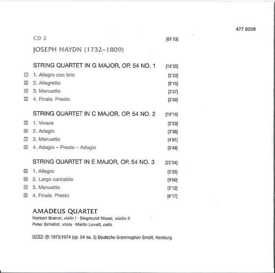 Joseph Haydn - Amadeus-Quartett - 27 String Quartets / Seven Last Words On The Cross-8