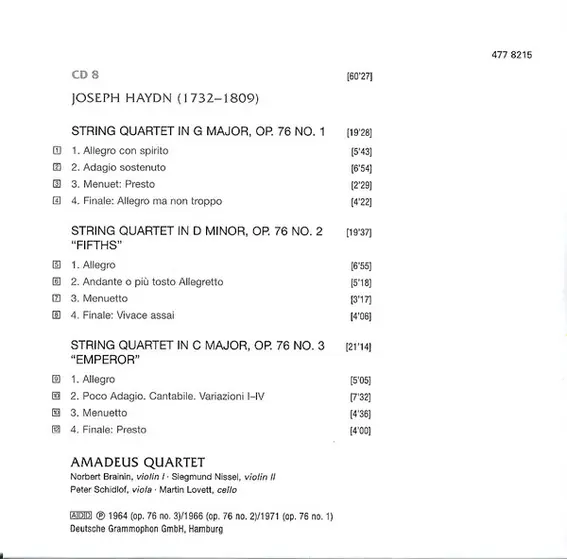 Joseph Haydn - Amadeus-Quartett - 27 String Quartets / Seven Last Words On The Cross-32