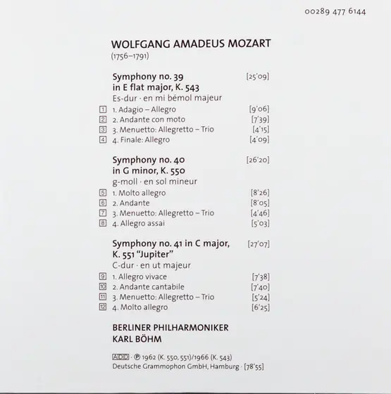 Karl Böhm, Wolfgang Amadeus Mozart, Berliner Philharmoniker - The Symphonies-21