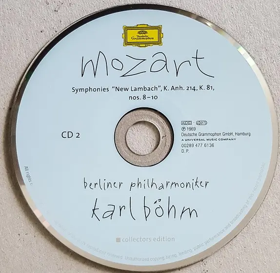 Karl Böhm, Wolfgang Amadeus Mozart, Berliner Philharmoniker - The Symphonies-5