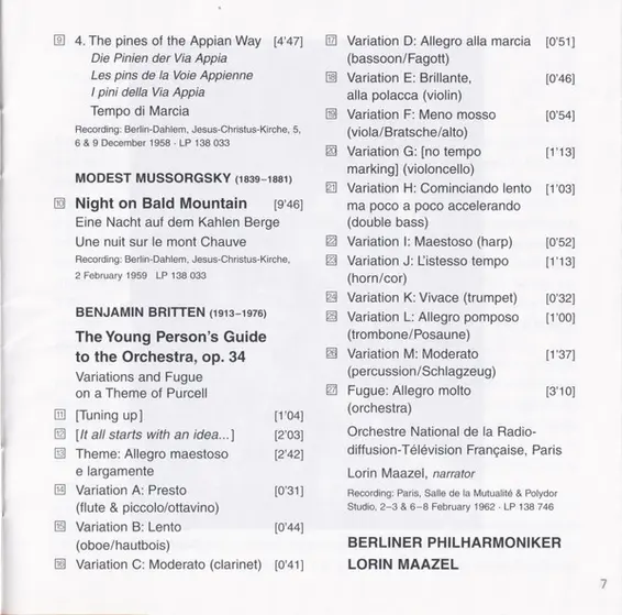 Lorin Maazel, Berliner Philharmoniker - Complete Early Berlin Philharmonic Recordings 1957 – 1962-26