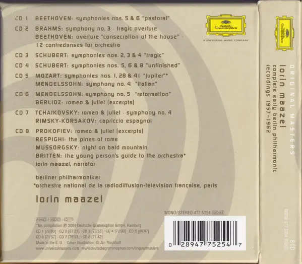 Lorin Maazel, Berliner Philharmoniker - Complete Early Berlin Philharmonic Recordings 1957 – 1962-1