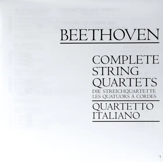 Ludwig van Beethoven, Quartetto Italiano - Complete String Quartets = Die Streichquartette - Les Quatuors À Cordes-5